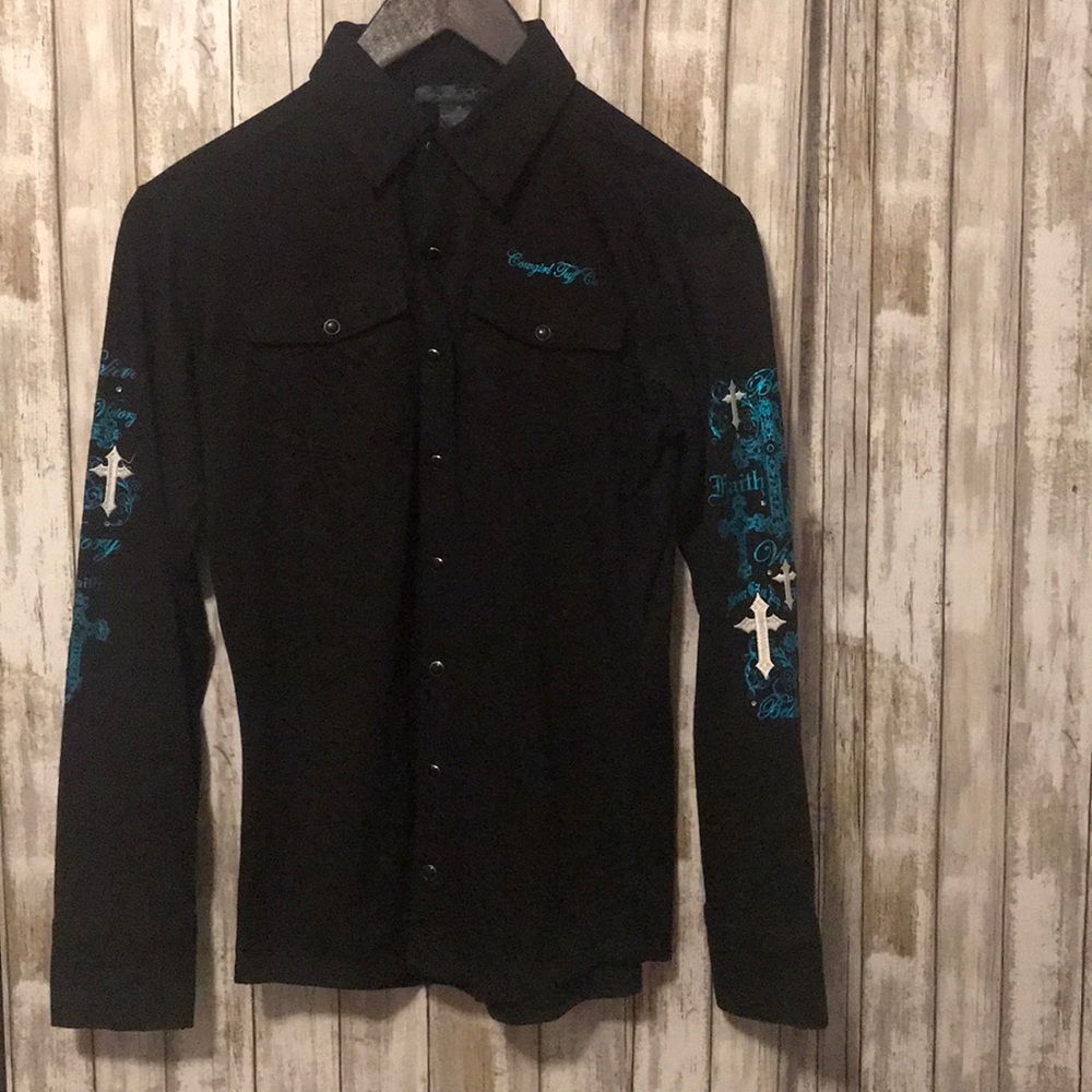 Cowgirl tuff co button down rodeo shirt